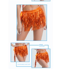 Loquat Squality Women Belly Dance Scarf Orange  - Image 2