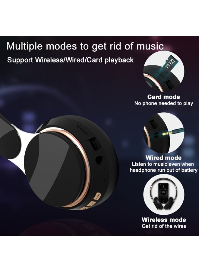 Joshberg FG-07S  Wireless Over-Ear Headphones - Wireless 5.3, Long Battery Life, Soft Earmuffs, HD Sound, Portable & Adjustable for Outdoor Sports and Commuting - Image 2