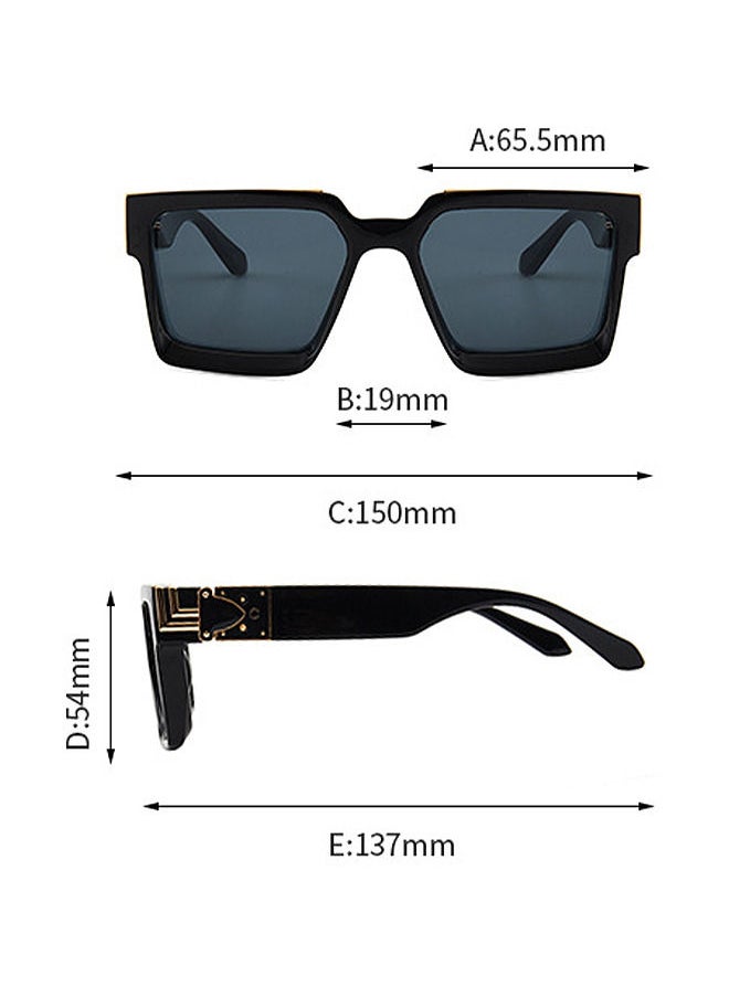 Depend Square Oversized Sunglasses Women Men Thick Frame Rectangle Sun Glasses Stylish Eyeglasses Vintage Lightweight UV400 Protection for Shopping Outdoor Sport Hiking Fishing  - Image 5