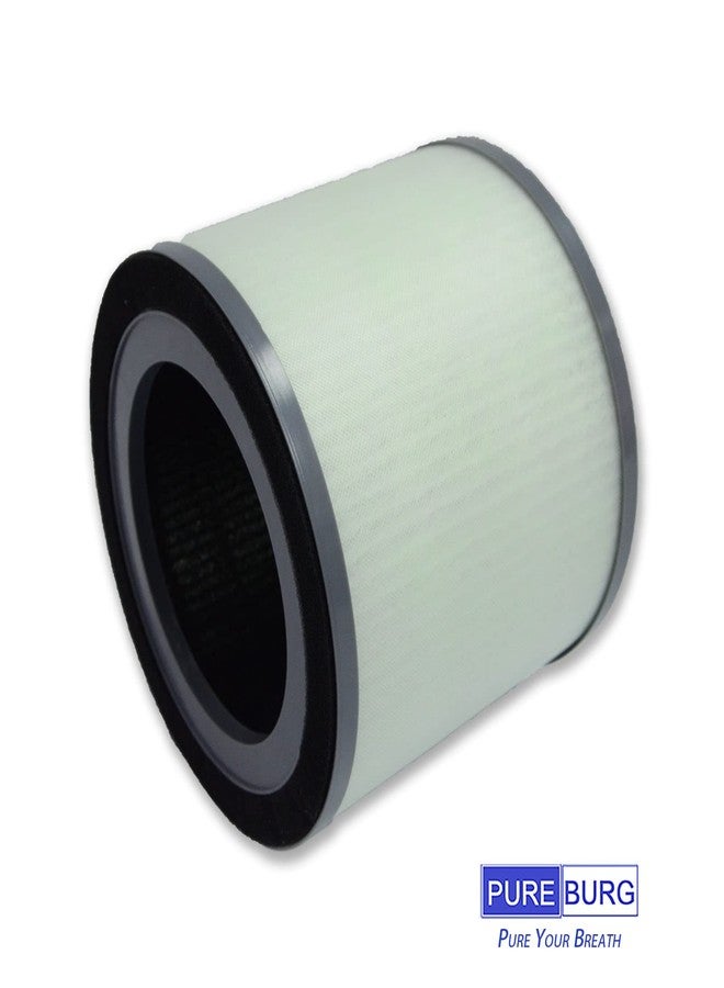 PUREBURG فلتر بديل من بيوربيرج متوافق مع جهاز تنقية الهواء دريم إيج TR-8080، عبوة من قطعتين، فلتر H13 HEPA بالكربون النشط، فلتر ثنائي المراحل (2 في 1) لتنقية الهواء من الغبار والمركبات العضوية المتطايرة - Image 3