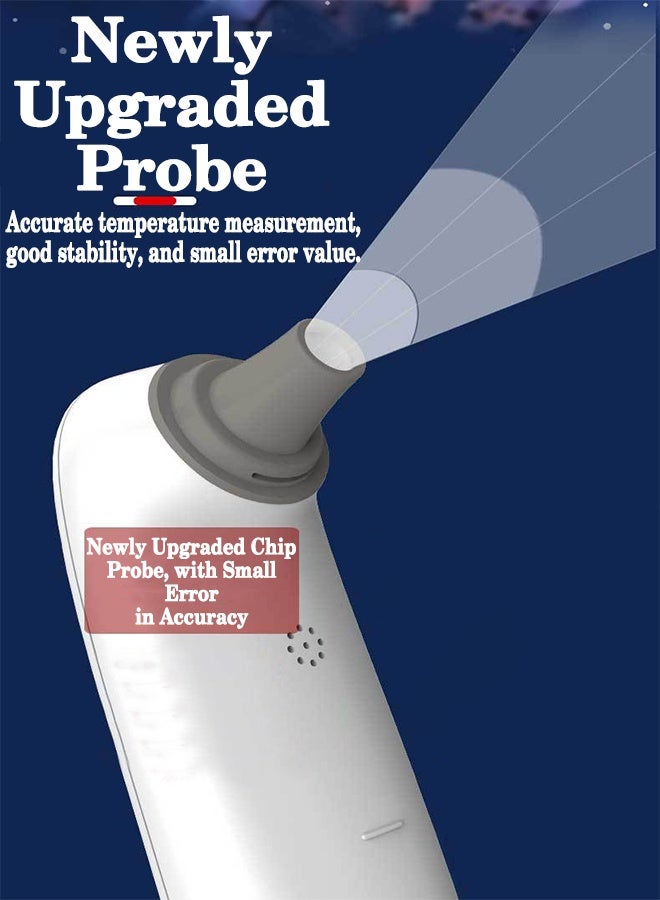 【Safety Guardian】Medical-Grade Non-Contact Ear Thermometer | Precision Infrared Probe Design | One-Second Measurement Without Disturbance | Intelligent High-Temperature Alert System | Essential Health Guardian for Every Household - Image 3