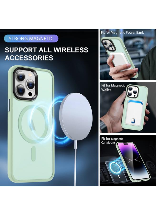 اس-توب جراب هاتف ماج سيف المغناطيسي لهاتف آيفون 12 برو ماكس، جراب هاتف مصقول من الجلد - Image 4