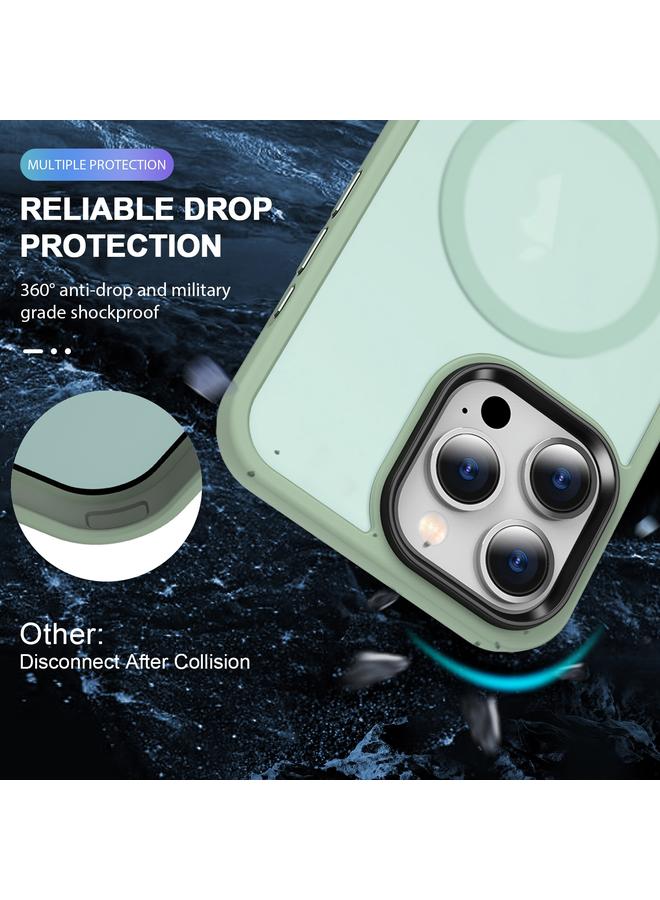 اس-توب جراب هاتف ماج سيف المغناطيسي لهاتف آيفون 12 برو ماكس، جراب هاتف مصقول من الجلد - Image 3