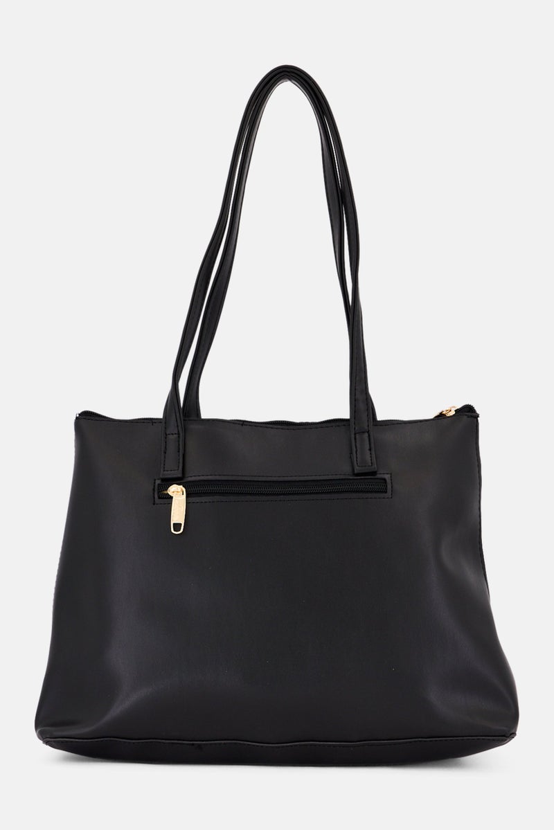 Lavie حقيبة يد بشعار العلامة التجارية للنساء، سوداء - Image 2