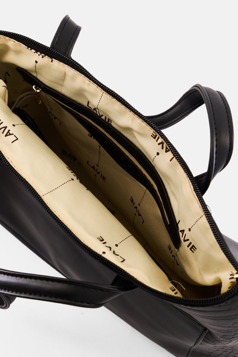 Lavie حقيبة يد بشعار العلامة التجارية للنساء، سوداء - Image 3