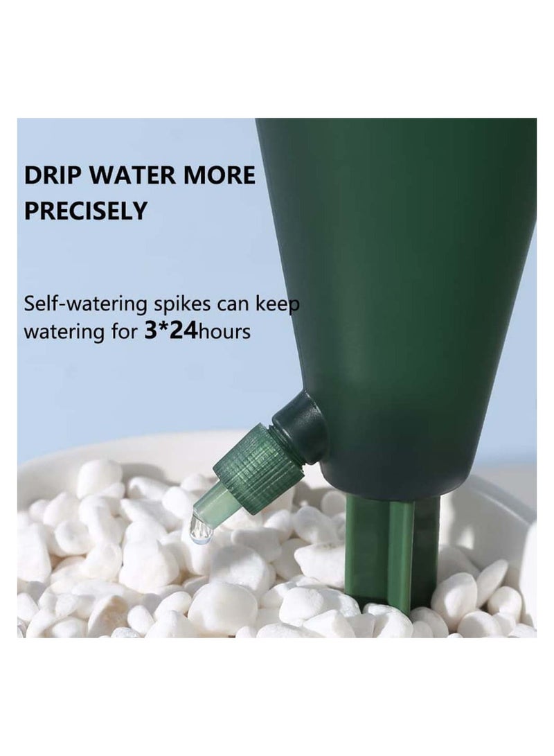 Zikra 4Pcs Self Watering Spikes Planter Insert Cone Plant Globes Stakes Devices with Rotary Regulator - Image 2