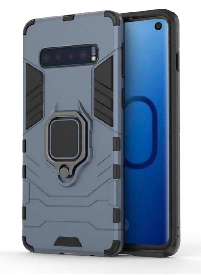 RICOONLINE - For Samsung Galaxy S10 plus Ring Stand Back Protective Phone Cover Housing - Image 1