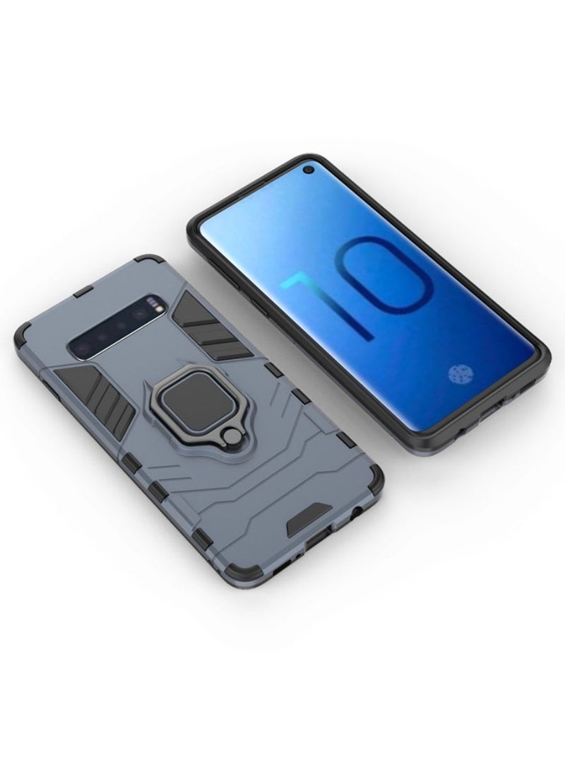 RICOONLINE - For Samsung Galaxy S10 plus Ring Stand Back Protective Phone Cover Housing - Image 1