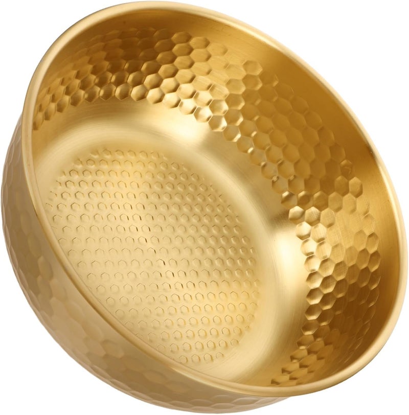 PIPULSE Stainless Steel Salad Mixing Bowl Salad Bowl, Deep Round Metal Plate for Serving, Tossing or Mixing, Rust-Resistant Water-Proof Bowl for Easy to Clean and Maintain Kitchen Dinnerware - Image 1