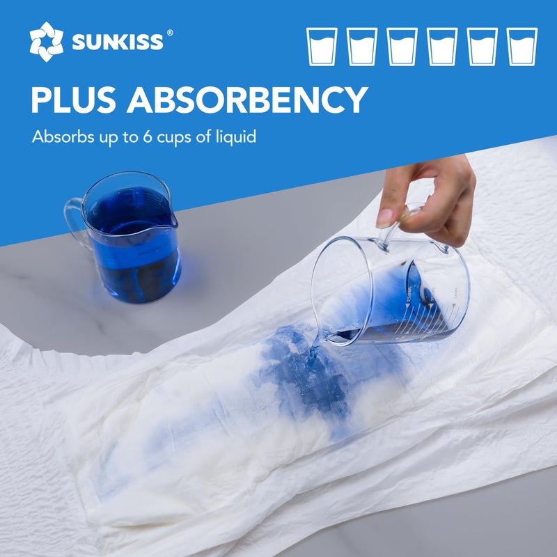 SUNKISS TrustPlus Unisex Incontinence Disposable Underwear, Large, 16 Count - Heavy Absorbency, Barrier Leak Protection, Odor Control, Soft, Flexible Fabric - Image 2