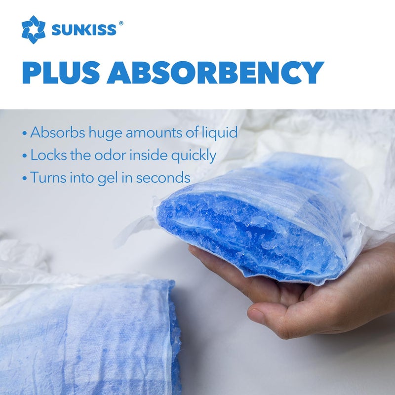 SUNKISS TrustPlus Unisex Incontinence Disposable Underwear, Large, 16 Count - Heavy Absorbency, Barrier Leak Protection, Odor Control, Soft, Flexible Fabric - Image 3