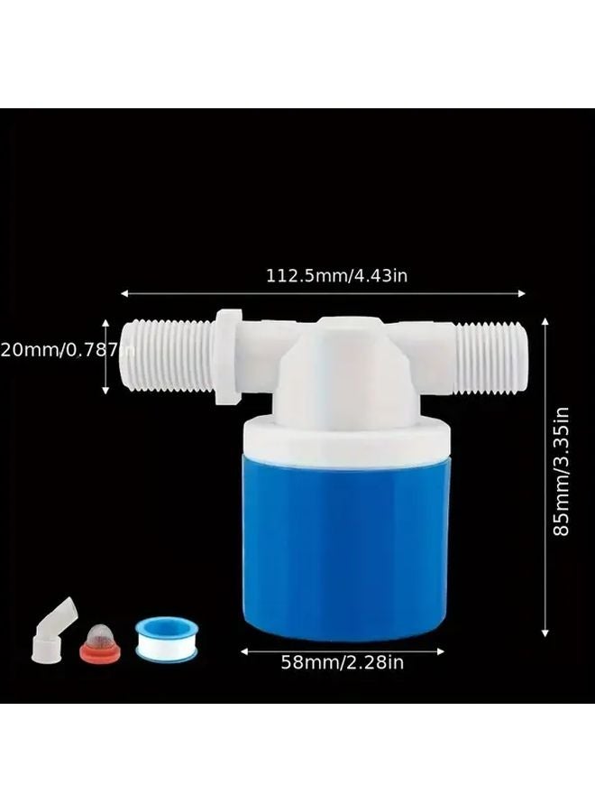صمام عوامة أتوماتيكي للتحكم في مستوى الماء أفقي 4 بوصة، قطعة واحدة من النايلون، لا يحتاج إلى كهرباء - Image 4