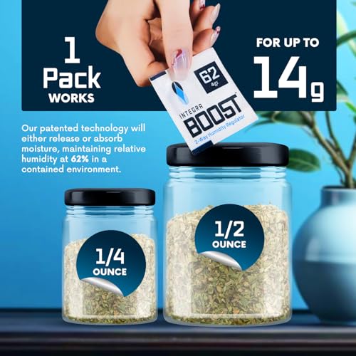 Integra Boost 2-Way Humidity Control Pack - Preserve Flavor & Control Humidity at 62% RH - Moisture Absorber for Herbs, Spices & More - 4 Gram (Pack of 6) - Image 3