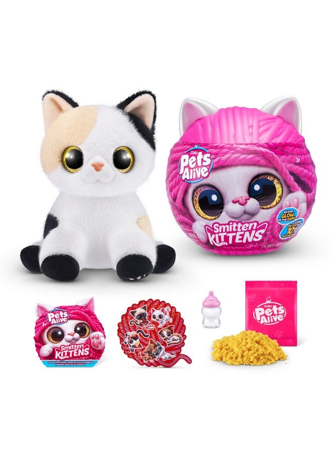 Pets Alive لعبة Smitten Kittens Surprise (Calico Cat Minx) من إنتاج Zuru Nurture Play Soft Toy Unboxing Adopt Interactive 10 Sounds - Image 1