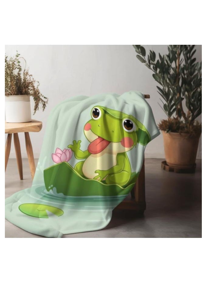 general Children's or student cartoon flannel thin blanket (warm and comfortable, suitable for sleep, games) 100cm*150cm - 1072 - Image 4
