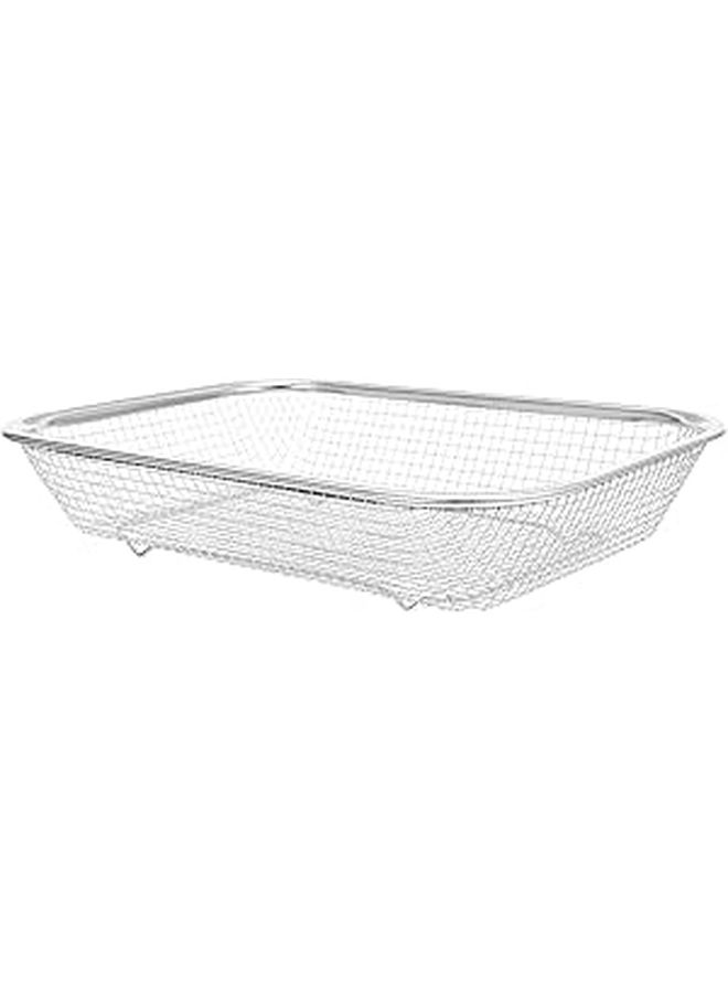 Stainless Steel Kitchen Sink Colander Basket Medium 30x22x6cm Multipurpose Fruit and Vegetable Draining Strainer for Home Cooking - Image 1