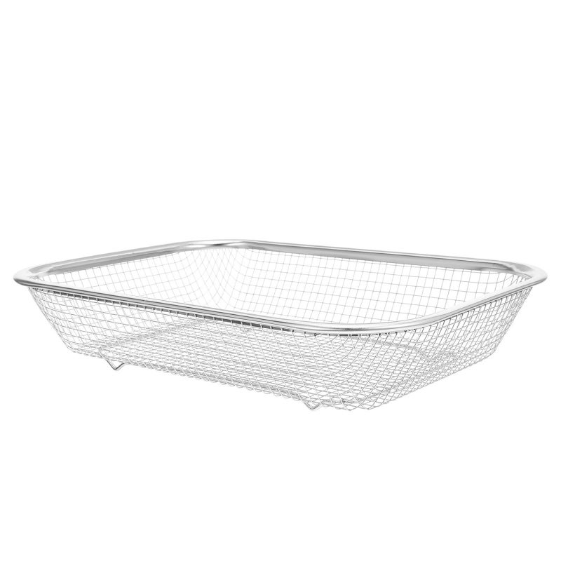 Stainless Steel Kitchen Sink Colander Basket Medium 30x22x6cm Multipurpose Fruit and Vegetable Draining Strainer for Home Cooking - Image 2