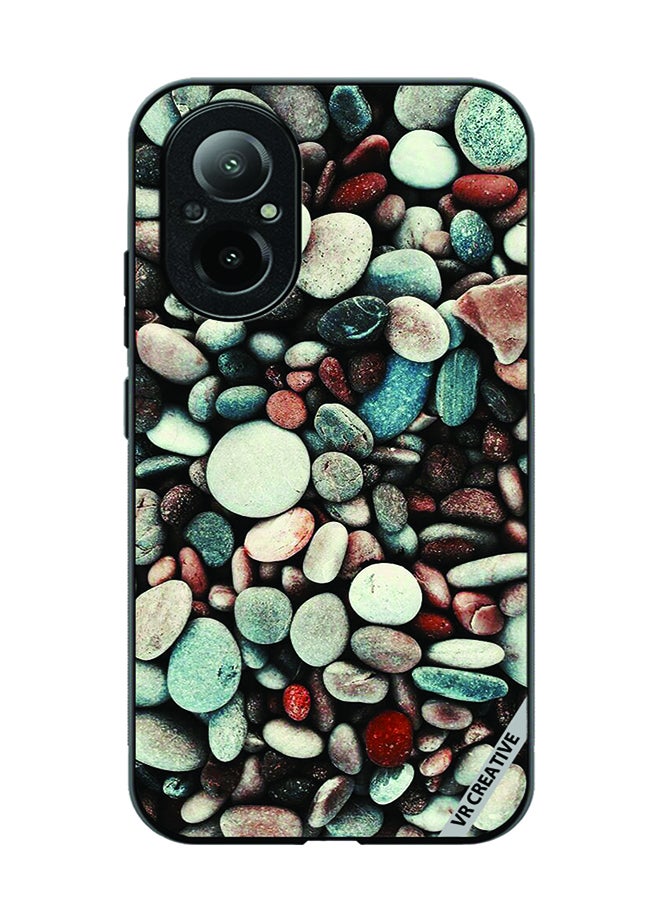 VR CREATIVE Protective Case Cover For Realme C67 4G Pebbles Design Multicolour - Image 1