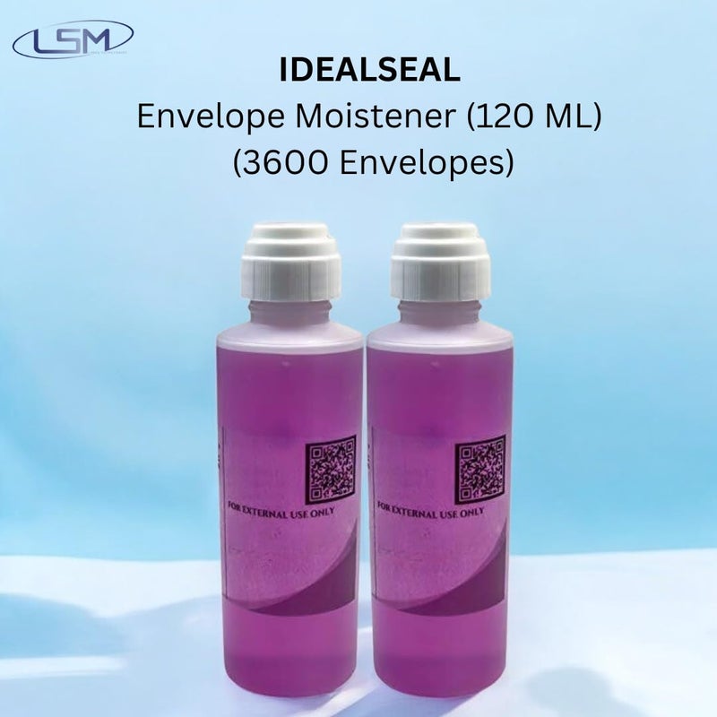 IDEALSEAL Envelope Moistener (120 ML) (3600 Envelopes) E-Z Seal Compatible 4 oz. Dabber Bottle of Sealing Solution PB Sealing Solution 601-7 Postage Stamp Envelope Seal (2 Bottles, Purple) - Image 3