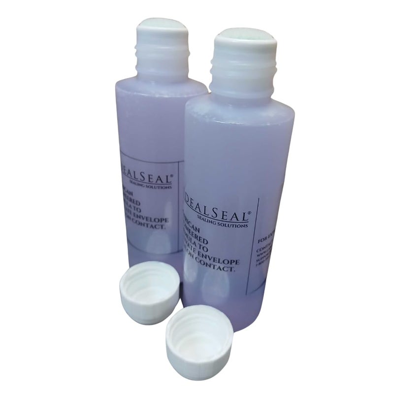 IDEALSEAL Envelope Moistener (120 ML) (3600 Envelopes) E-Z Seal Compatible 4 oz. Dabber Bottle of Sealing Solution PB Sealing Solution 601-7 Postage Stamp Envelope Seal (2 Bottles, Purple) - Image 2