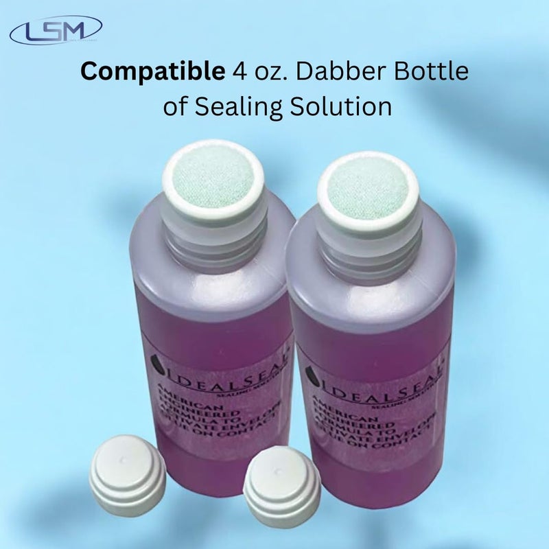 IDEALSEAL Envelope Moistener (120 ML) (3600 Envelopes) E-Z Seal Compatible 4 oz. Dabber Bottle of Sealing Solution PB Sealing Solution 601-7 Postage Stamp Envelope Seal (2 Bottles, Purple) - Image 4