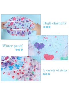 6 Pcs Shower Cap, Reusable Waterproof Hair Cap Shower Caps Stocking Stuffers For Women Men Kids - pzsku/Z37E3DE9D6455AF067948Z/45/_/1733731462/55a441ad-1054-4906-babd-267084e44f11