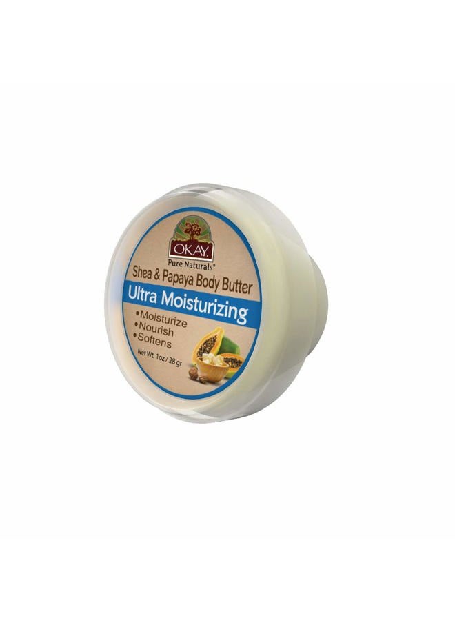 OKAY SHEA and PAPAYA BODY BUTTER 1oz - Image 1