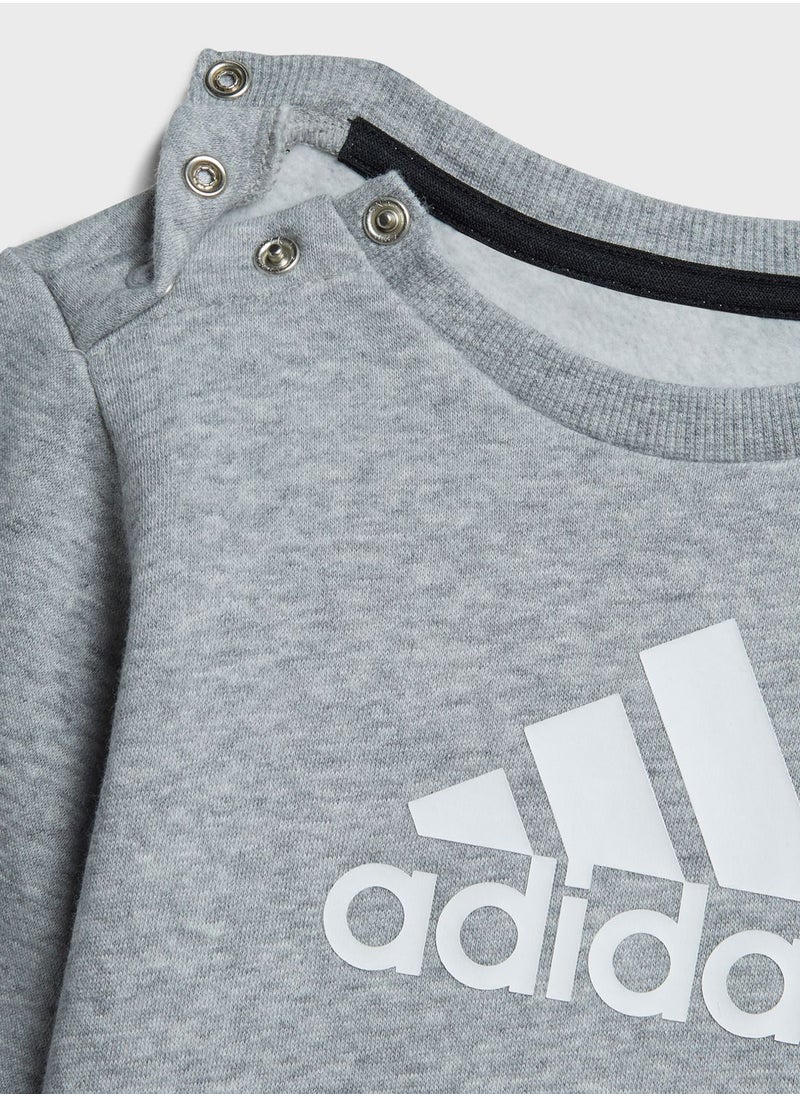 Adidas - Infant Badge Of Sport Logo Tracksuit - Image 1