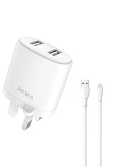 UK with Lightning Cable - White