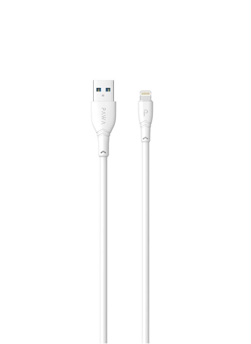 Pawa - Auto-ID Wall Charger 2.4A UK with Lightning Cable / Portable & Elegant / Secure and saturated / Wide Compatibility - White - Image 1