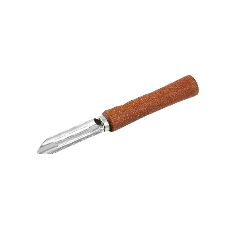 Stainless Steel Corer With Wood Handle - Silver Wood