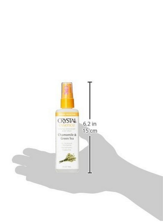 CRYSTAL ESSENCE Mineral Deodorant Spray, Chamomile & Green Tea 4 Oz (Pack Of 12)  - Image 4