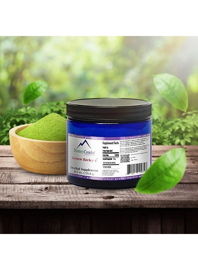 HoneyCombs Green Barley 4 - Natural Chlorophyll - Superfood Greens and Chlorophyll Blend Powder Supplement - Nutrient Rich Organic Alfalfa, Barley Grass, Parsley & Wheat Grass Supplement, 8.5 Oz Powder - Image 4