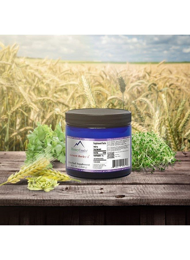 HoneyCombs Green Barley 4 - Natural Chlorophyll - Superfood Greens and Chlorophyll Blend Powder Supplement - Nutrient Rich Organic Alfalfa, Barley Grass, Parsley & Wheat Grass Supplement, 8.5 Oz Powder - Image 5