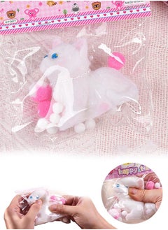 GIFT Cat Squishy Toy,  Stretchy Cat Stress Relief, Simulation Cat Animal Fidget Toy Squeeze Toys  - Image 1