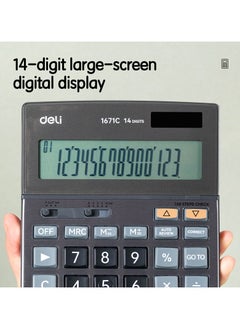 Deli E1671C 16-Digit Dual Power Calculator with 120-Step Check & 3-Year Warranty - pzsku/Z37E42783D96B12408487Z/45/_/1736243977/8329a292-e070-4561-9993-3c3142e696ce