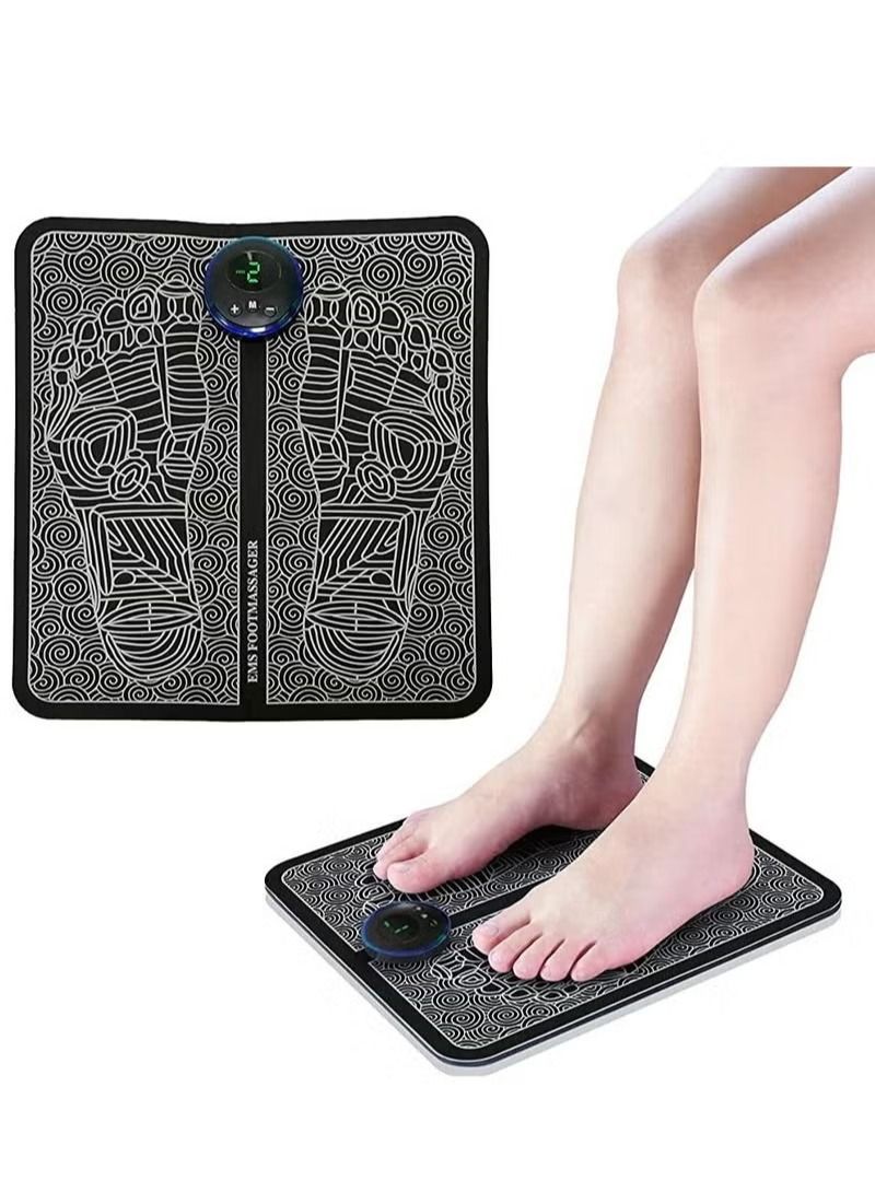 Generic Foot Massager Cushion + Mini Device Shoulder Back Relaxation Feet Home Office Use Portable Electric Massager Cushion  - Image 2
