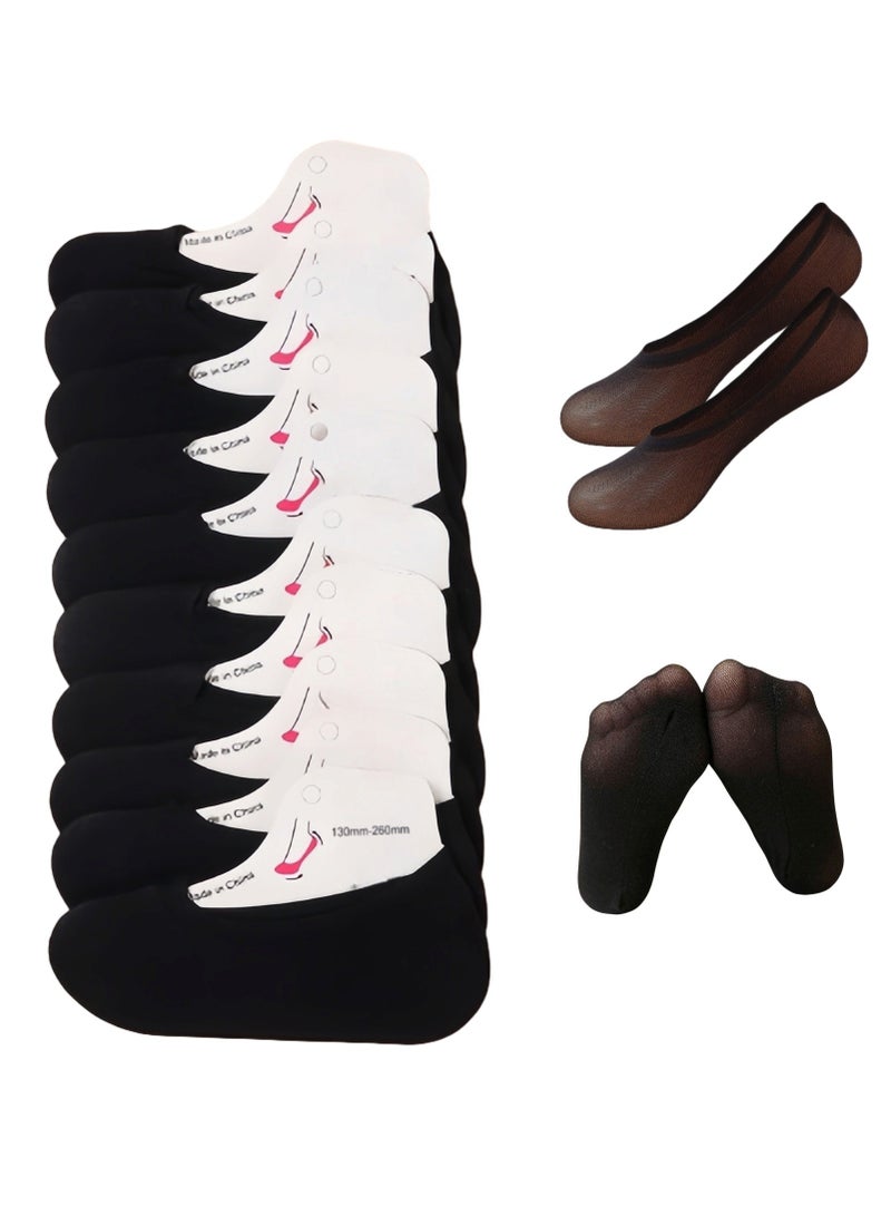 Eilimi 10 pairs of disposable socks for women boat socks short socks non-slip socks velvet invisible socks thin socks disposable socks suitable for business trips - Image 1