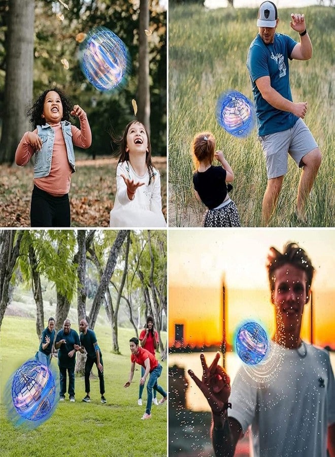 DARKFISH Flying Ball Toy, Flying Ball Mini Spinner Boomerang Toys for Boys Girls Kids Adult Indoor Outdoor USB Rechargeable Built-in Lights 360°Rotating(Multi Color) - Image 5