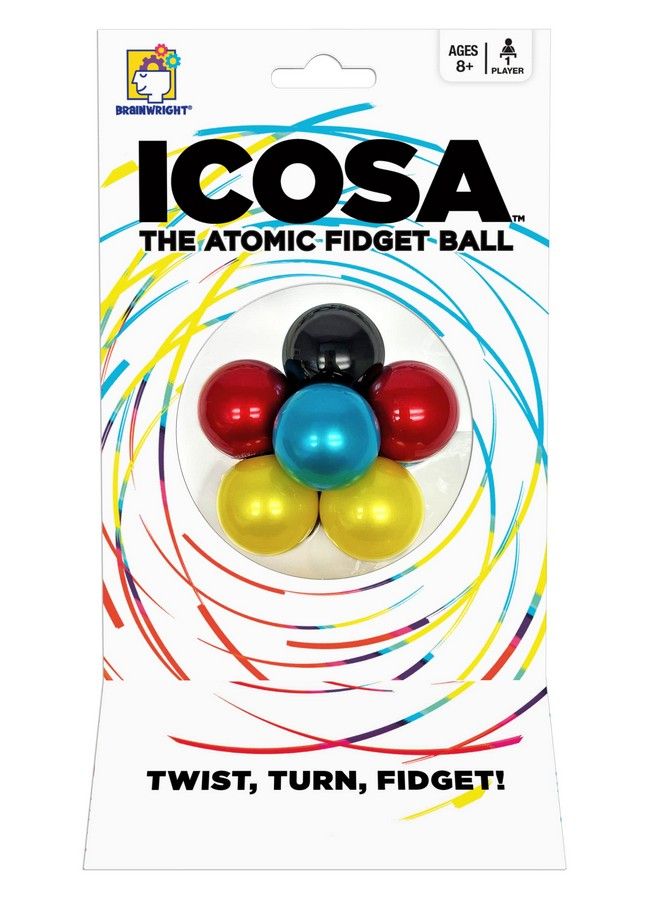 Brainwright Icosa The Atomic Fidget Ball Twist Turn Fidget! - Image 4