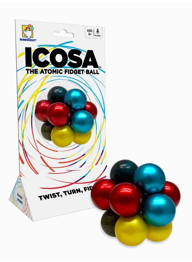 Brainwright Icosa The Atomic Fidget Ball Twist Turn Fidget! - Image 2