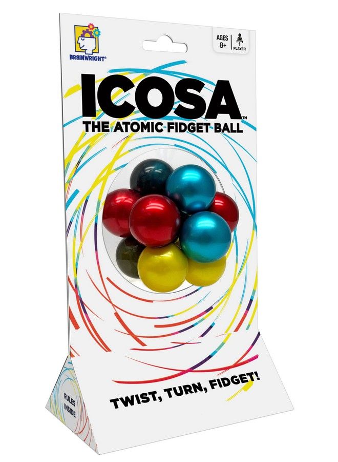 Brainwright Icosa The Atomic Fidget Ball Twist Turn Fidget! - Image 3