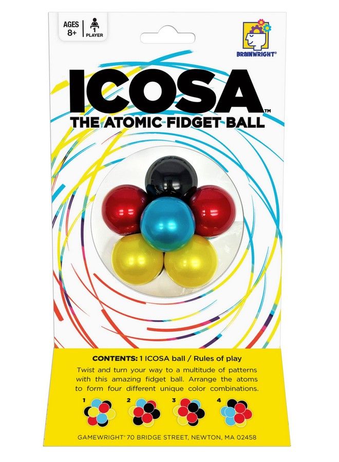 Brainwright Icosa The Atomic Fidget Ball Twist Turn Fidget! - Image 5
