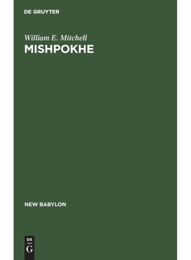 Mishpokhe A Study of New York City Jewish Family Clubs - Hardback