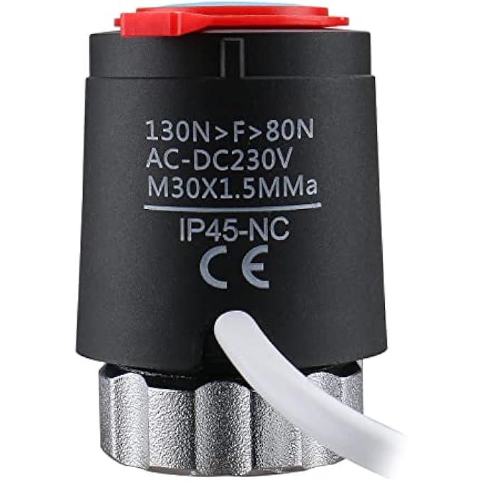 THERMOELECTRIC ACTUATOR WG2213, NORMALLY CLOSED AC230V M30 X 1.5 THREAD, WORK FOR UNDERFLOOR HEATING - Image 1