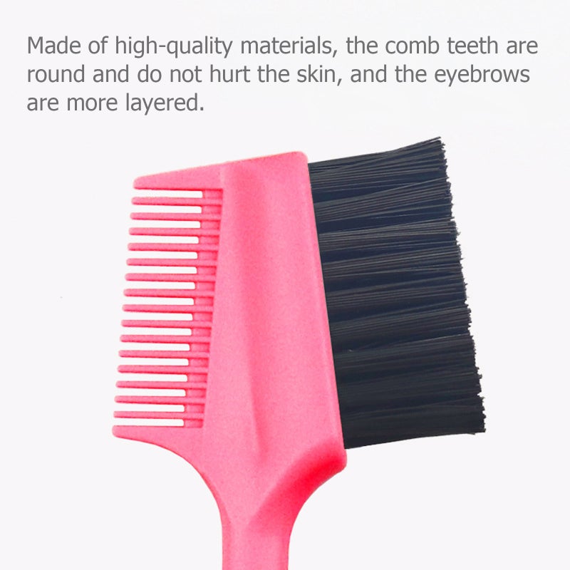 1PC 3D Eyebrow Brush Hair Line Edge Brush Eyelash Comb Edge Control Brush Comb Double Same Sided Hair Comb for Makeup Hair Salon - Image 3