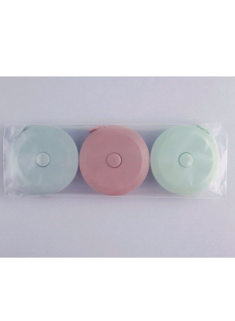 3 قطع شريط قياس 3 قطع شريط قياس ثلاثة محيطات مسطرة صغيرة ناعمة محمولة