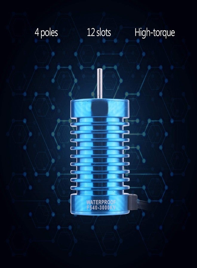 Masyrt 650 Brushless Motor,Surpasses F540-V2 3000kV Sensorless Brushless Motor for 1/10 1/12 RC Car Truck Accessory and Crawler with Good Stationarity Reliability and Maximum Speed - Image 5