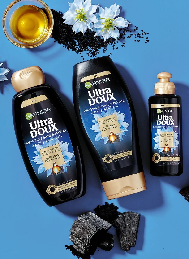 garnier Ultra Doux Black Charcoal & Nigella Seed Oil Shampoo 200Ml