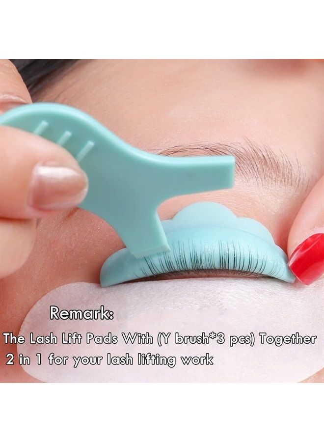 Libeauty Lash Lift Pads，DIY Eyelash Lift Pads，Eyealsh Perm Rods, Lash Lifting At Home 10 Pcs Sky Blue Pads 5 Size SMM1M2L Reusable Soft Silicone Shields - Image 4